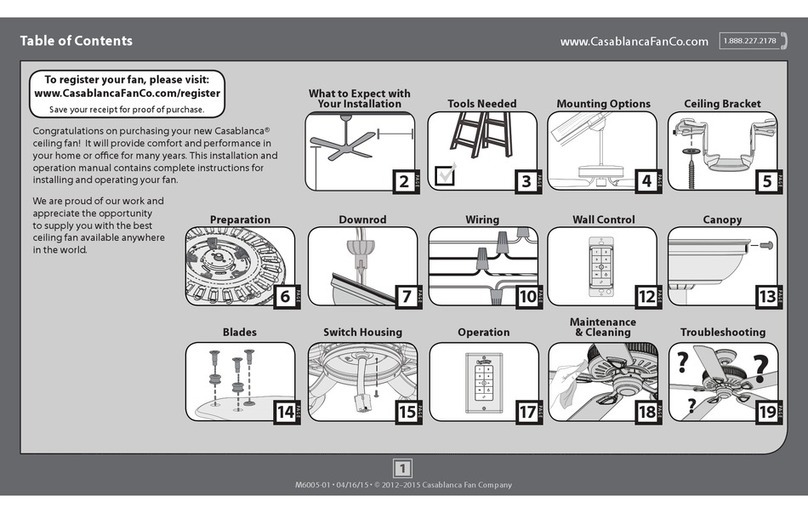 Hunter M6005-01 User manual