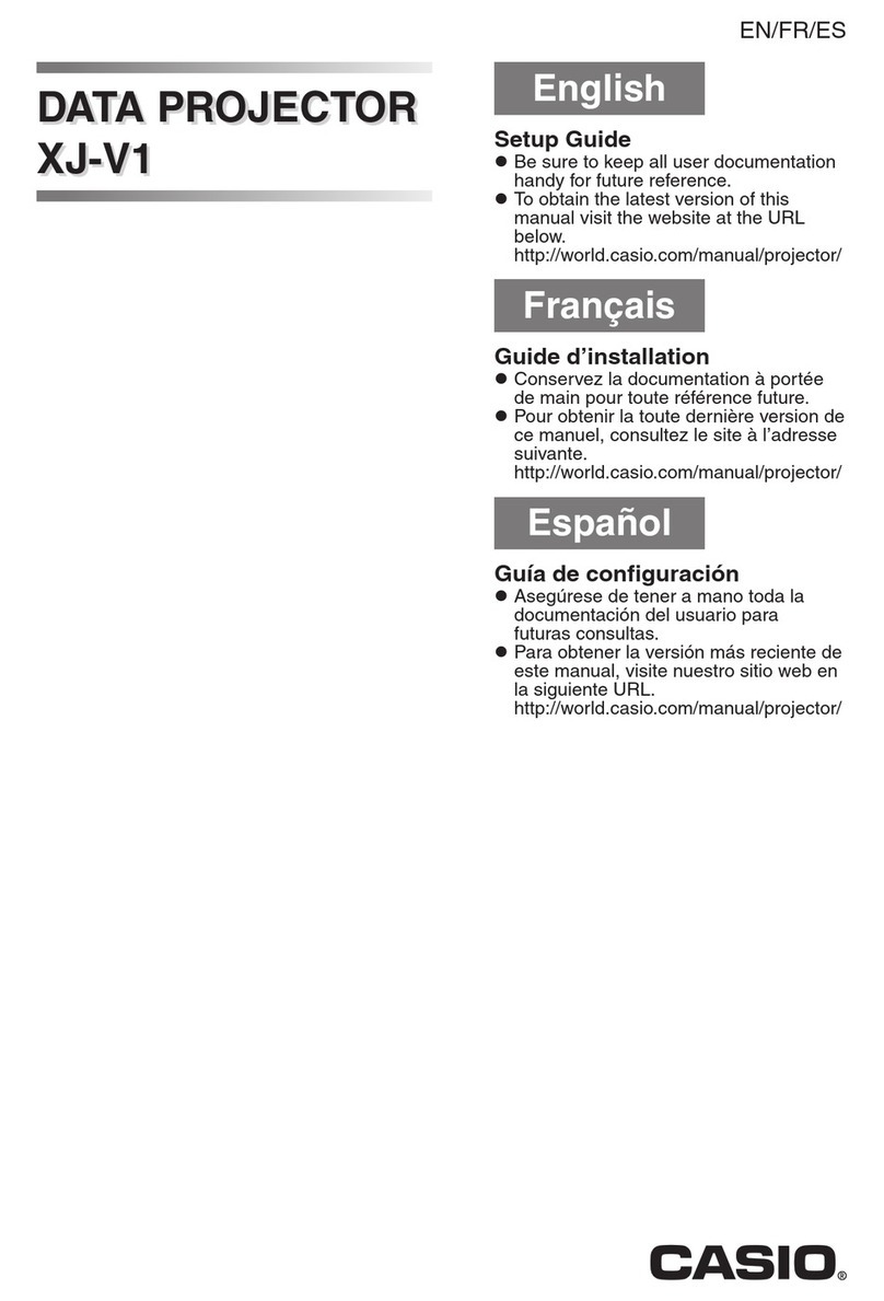Casio XJ-V1 User manual