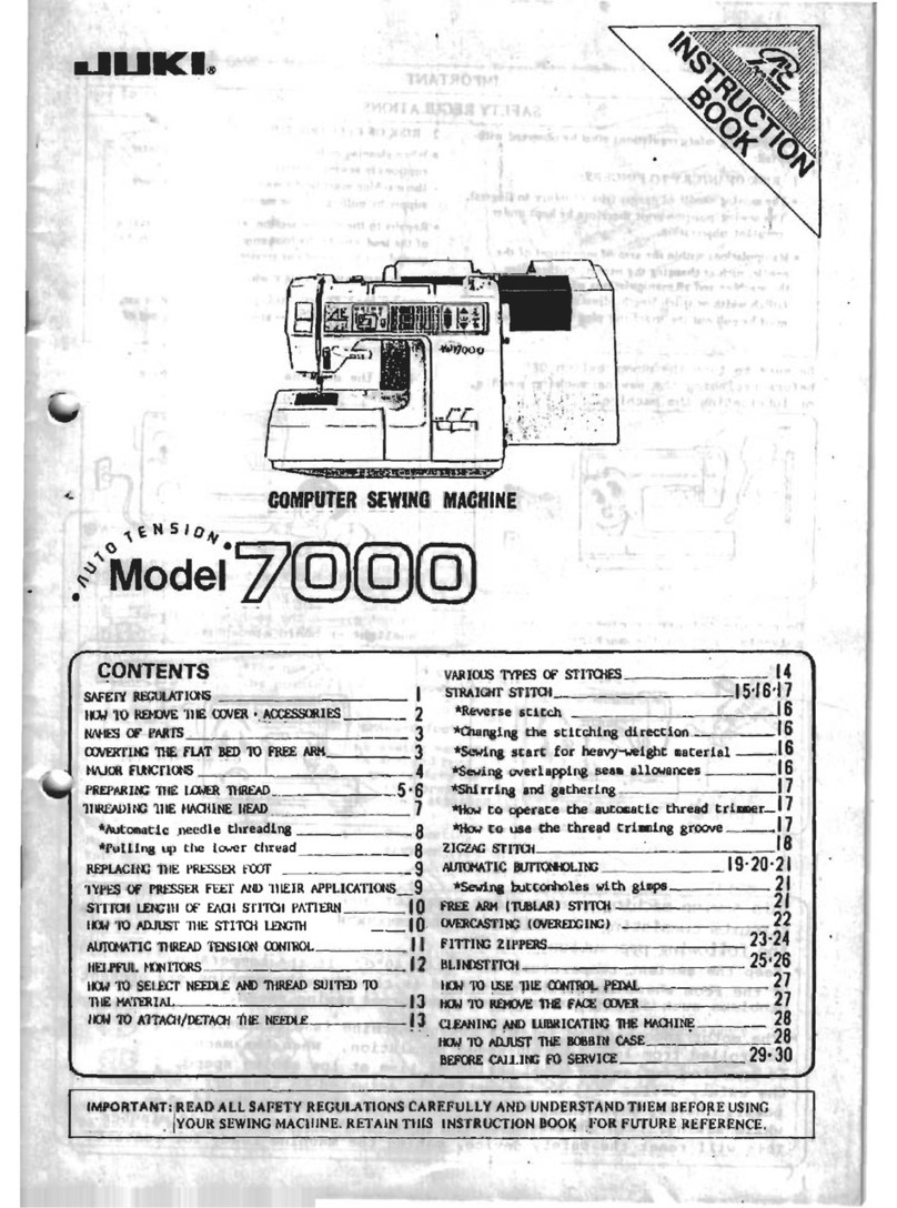 JUKI 7000 User manual JUKI 7000 User manual