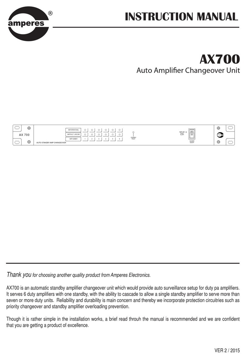 Amperes AX700 instruction manual
