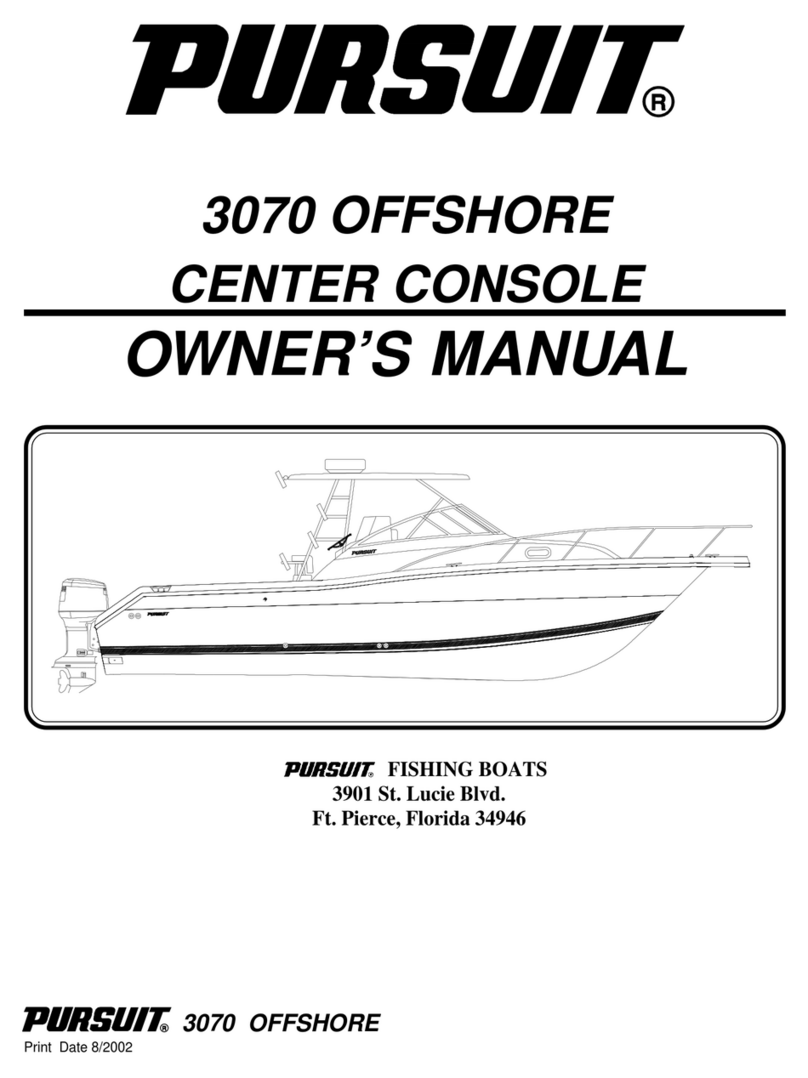 PURSUIT 3070 OFFSHORE owner's manual