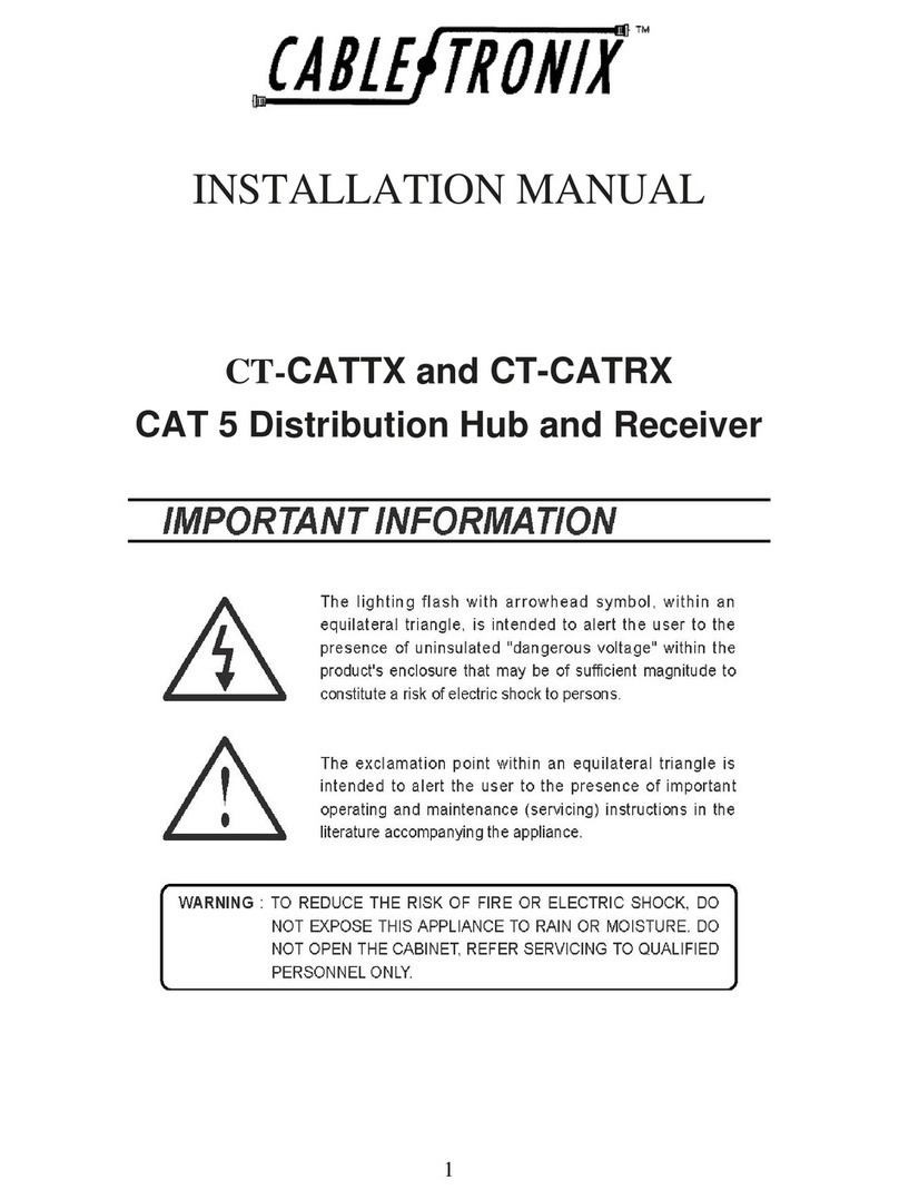 Cable-Tronix CT-CATTX installation manual