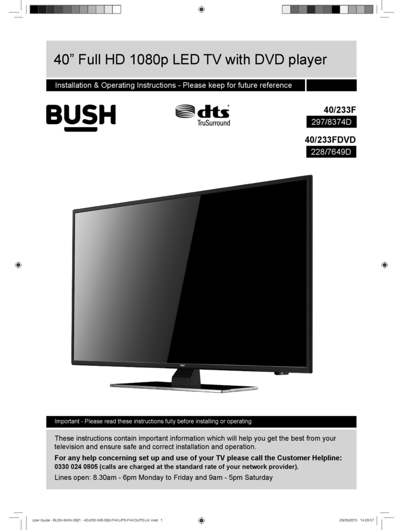 Bush 40/233F Installation & operating instructions