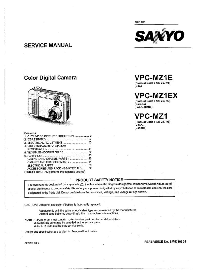 Sanyo VPC-MZ1E User manual Sanyo VPC-MZ1E User manual