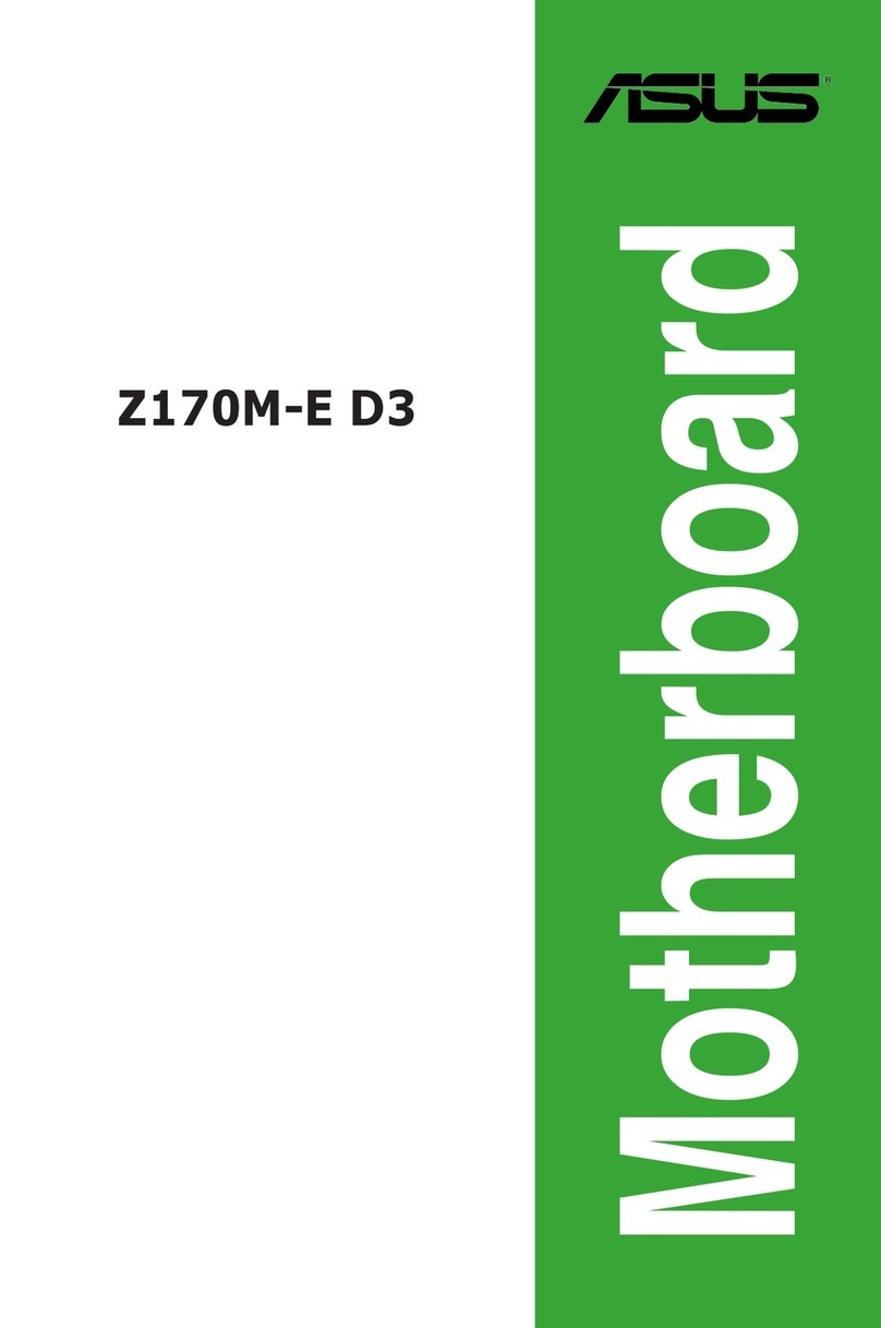 Asus Z170M-E D3 User manual