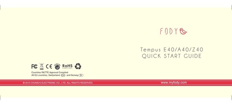 Fody TEMPUS E40 quick start guide