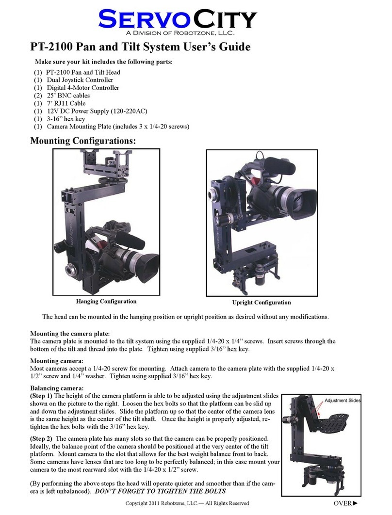 ServoCity PT-2100 User manual