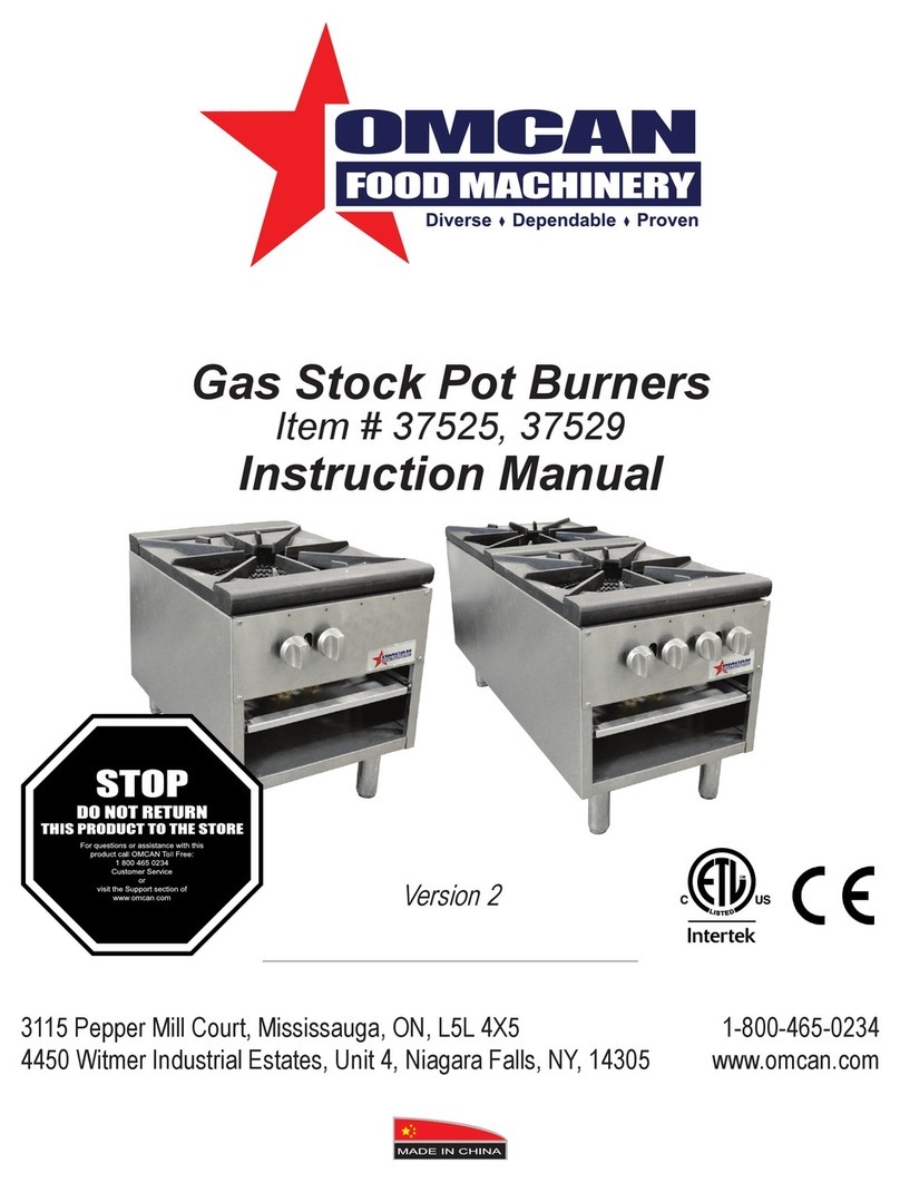 Omcan 37525 instruction manual