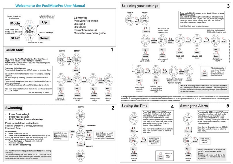 Swimovate PoolMatePro user manual Swimovate PoolMatePro user manual