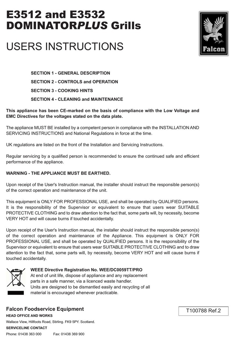 Falcon DOMINATORPLUS E3512 User instructions
