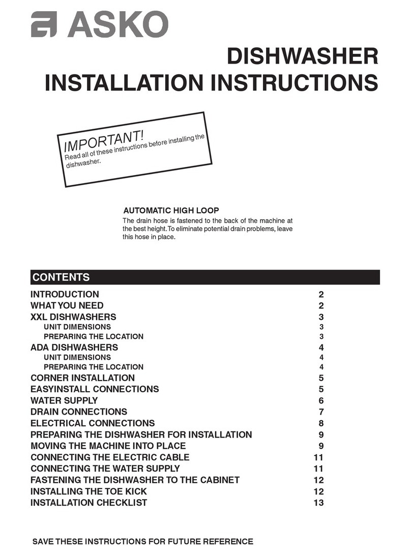 Asko D5424XLS User manual