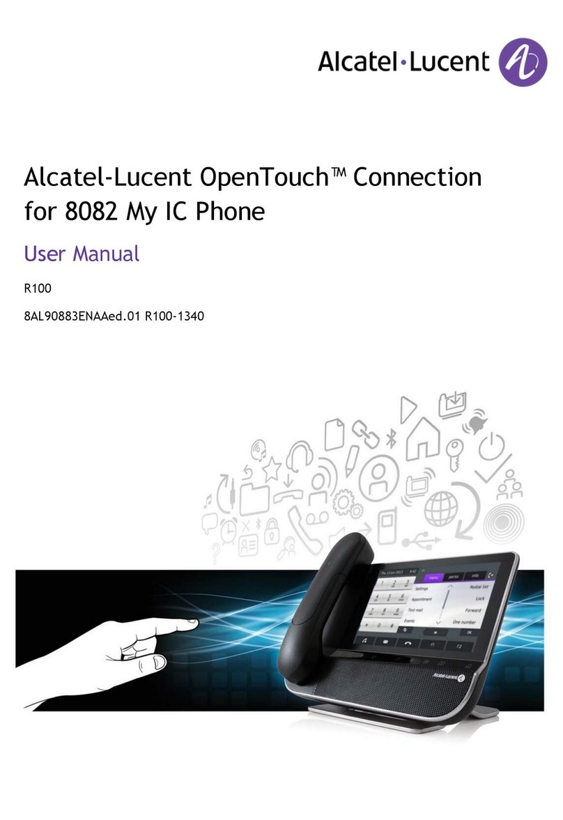 Alcatel-Lucent OpenTouch User manual Alcatel-Lucent OpenTouch User manual