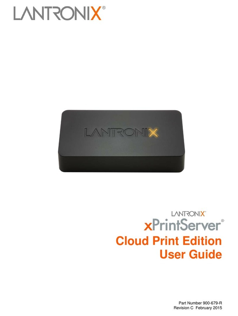 Lantronix xPrintServer User manual