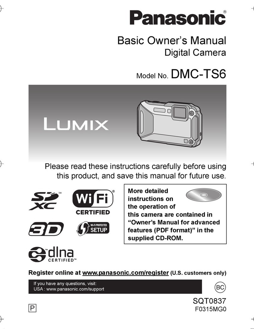 Panasonic DMC-TS6 LUMIX Basic owner's manual