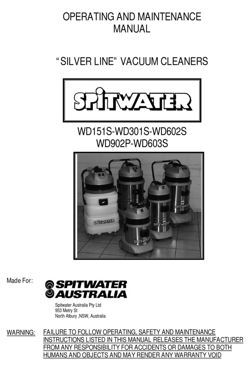 Spitwater WD151S Operating and maintenance manual