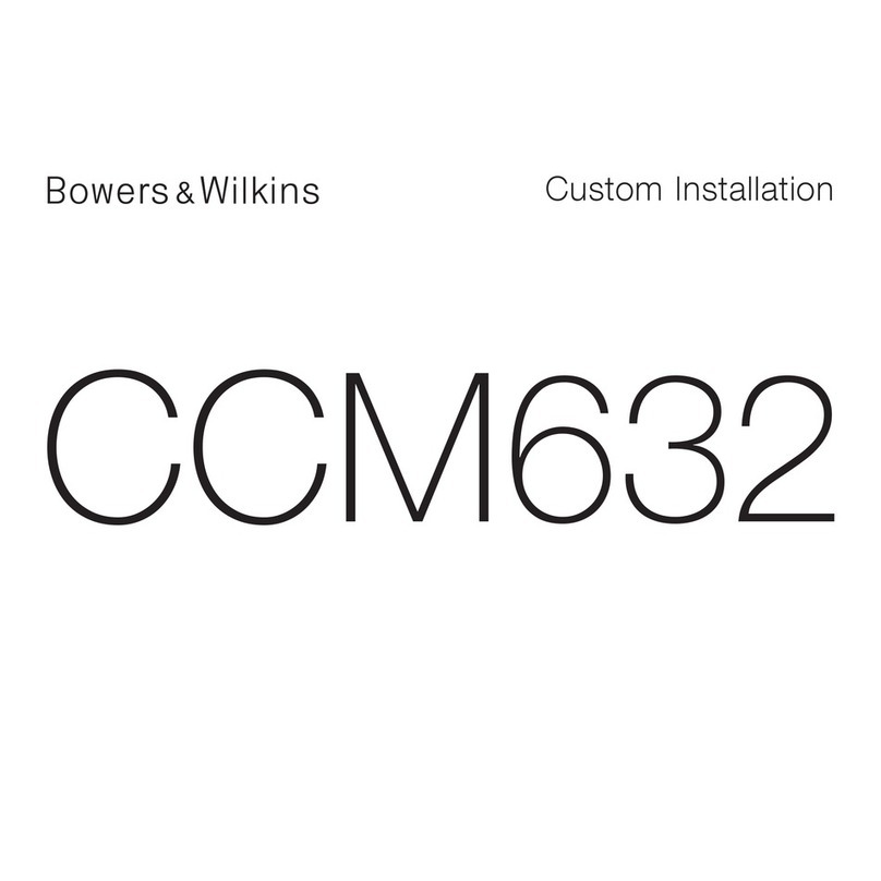 Bowers & Wilkins CCM632 Custom installation