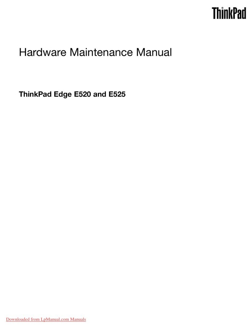 Lenovo ThinkPad Edge E525 Hardware Maintenance Manual