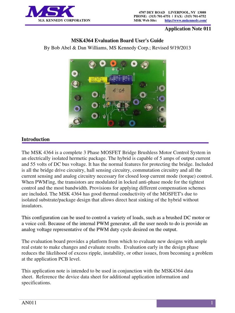 MSK MSK4364 user guide