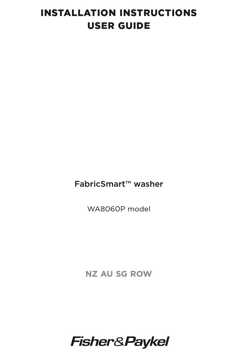 Fisher & Paykel FabricSmart WA8060P User manual