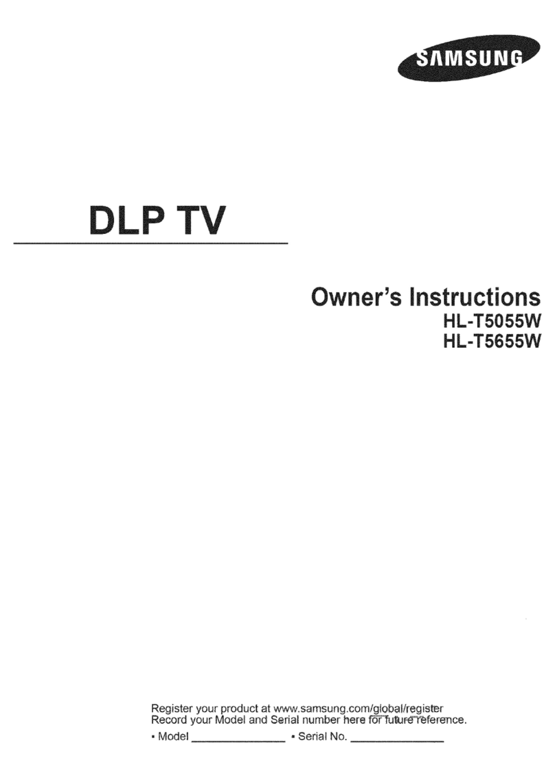 Samsung HL-T5055W Owner's instructions