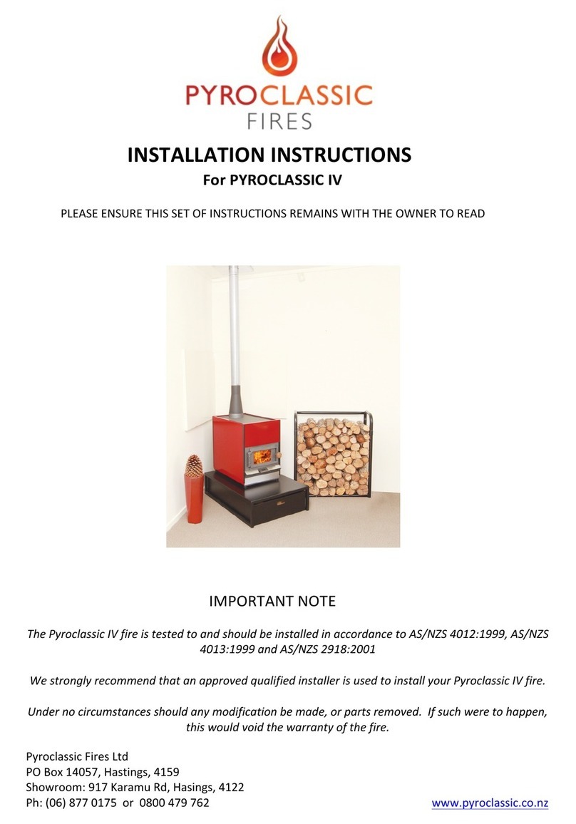 Pyroclassic Fires IV installation instructions