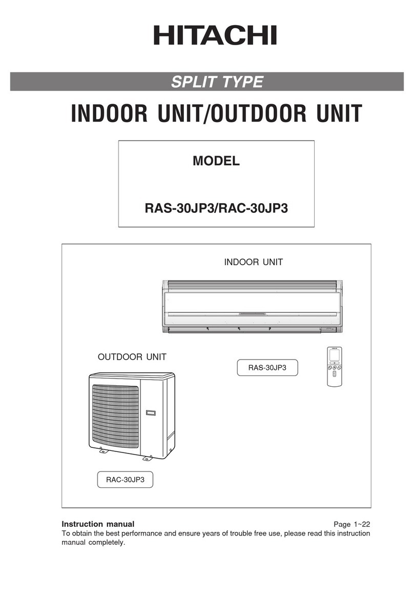 Hitachi RAS-30JP3 User manual