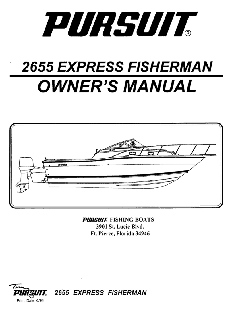 PURSUIT 255 Express Fisherman owner's manual