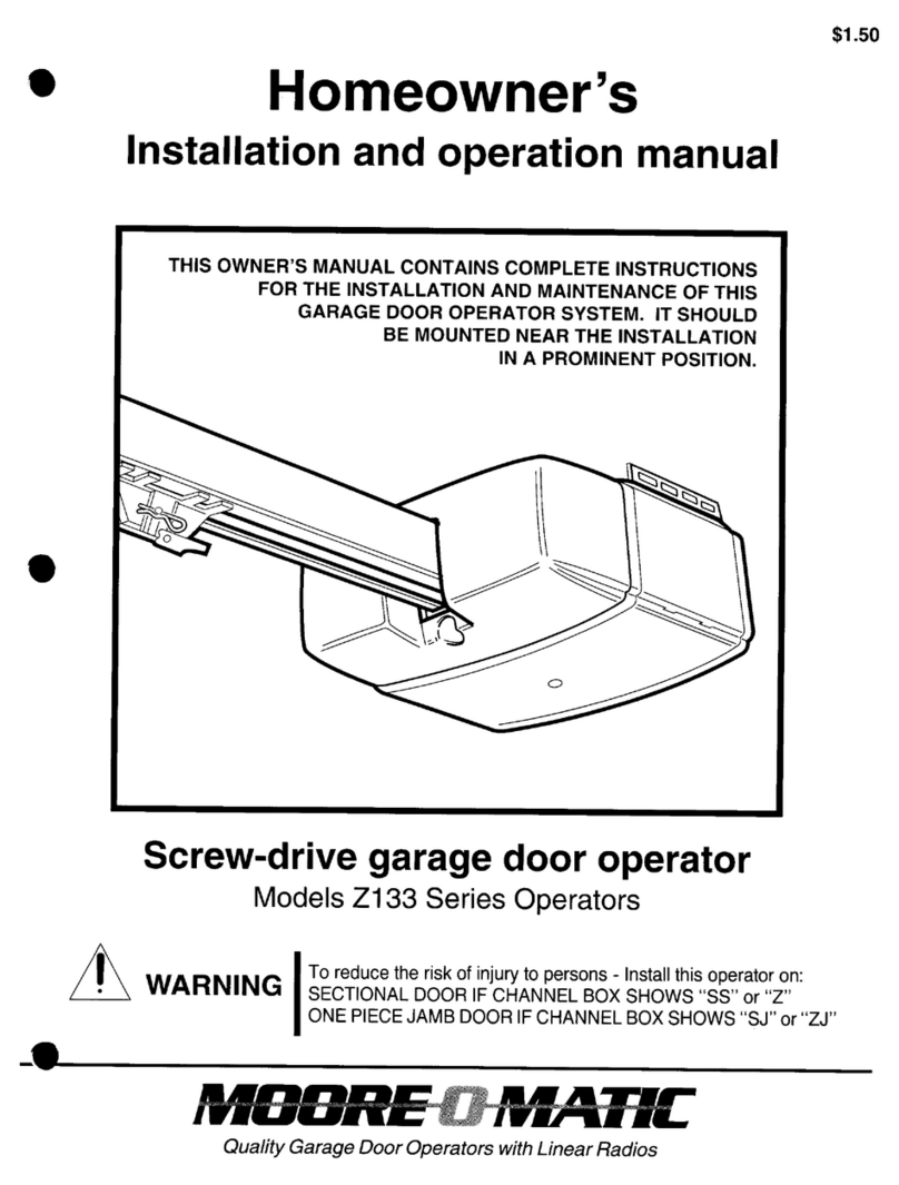 moore o matic Z133 Series Installation and operation manual moore o matic Z133 Series Installation and operation manual