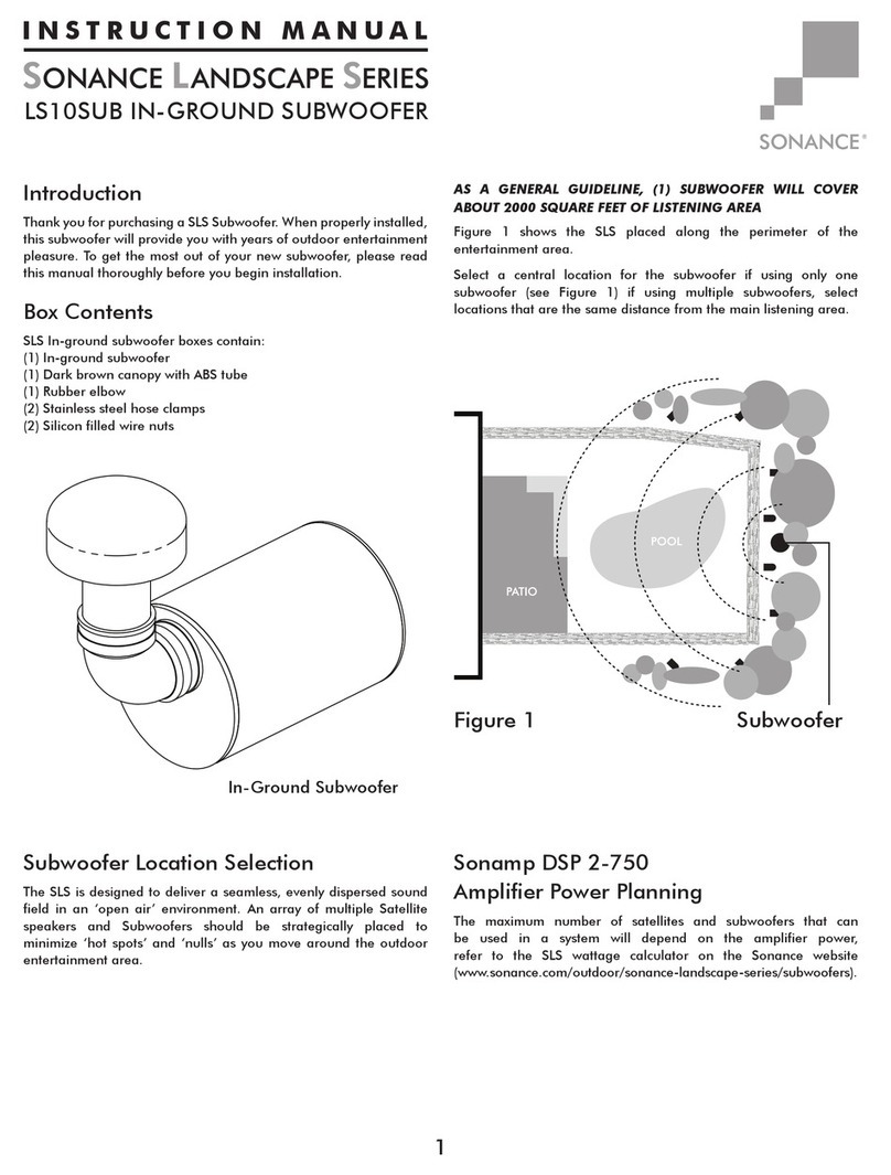 Sonance LS10SUB User manual