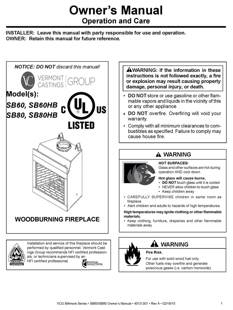 Vermont Castings SB60 owner's manual Vermont Castings SB60 owner's manual