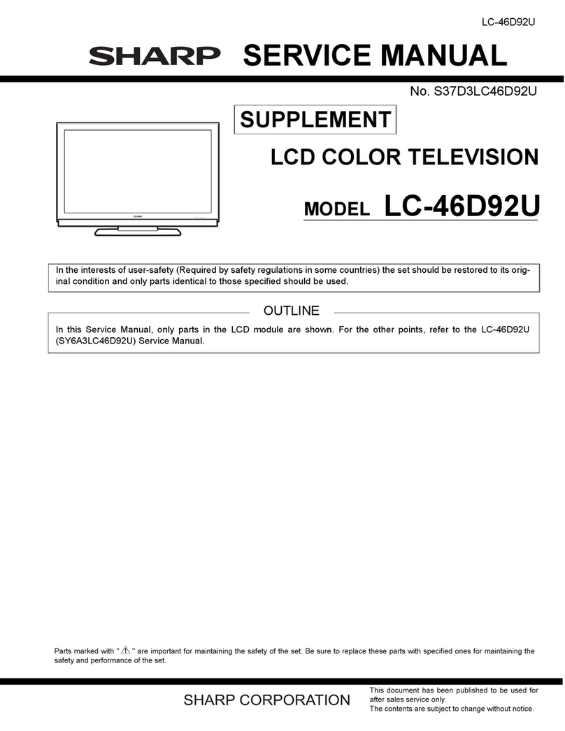 Sharp Aquos LC-46D92U User manual