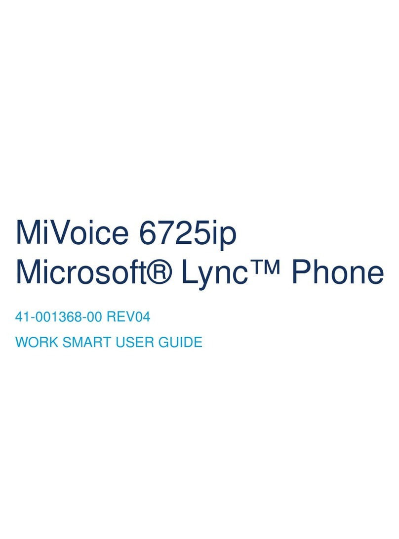 Mitel MiVoice 6725ip User manual Mitel MiVoice 6725ip User manual