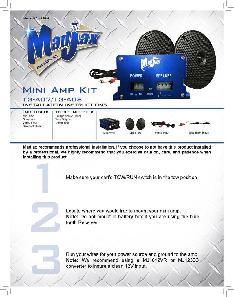 MadJax 13-A07 installation instructions MadJax 13-A07 installation instructions