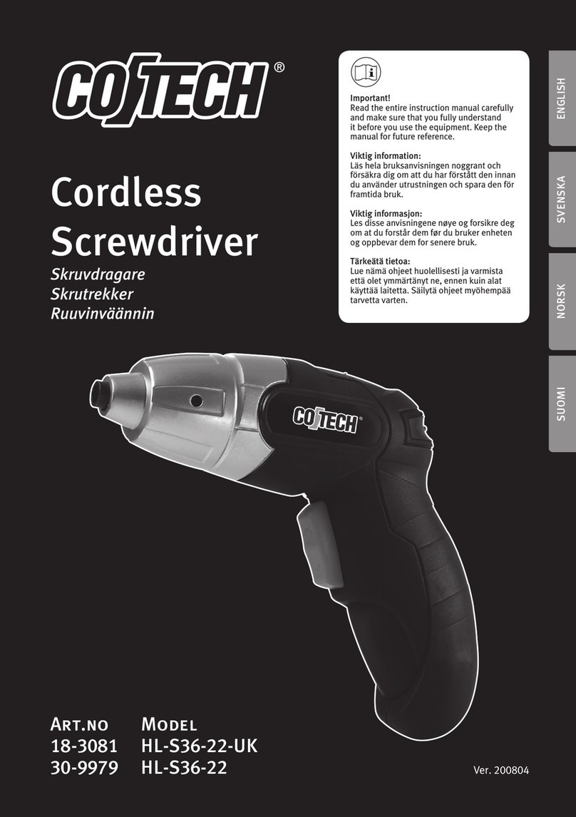 CO/Tech HL-S36-22-UK User manual