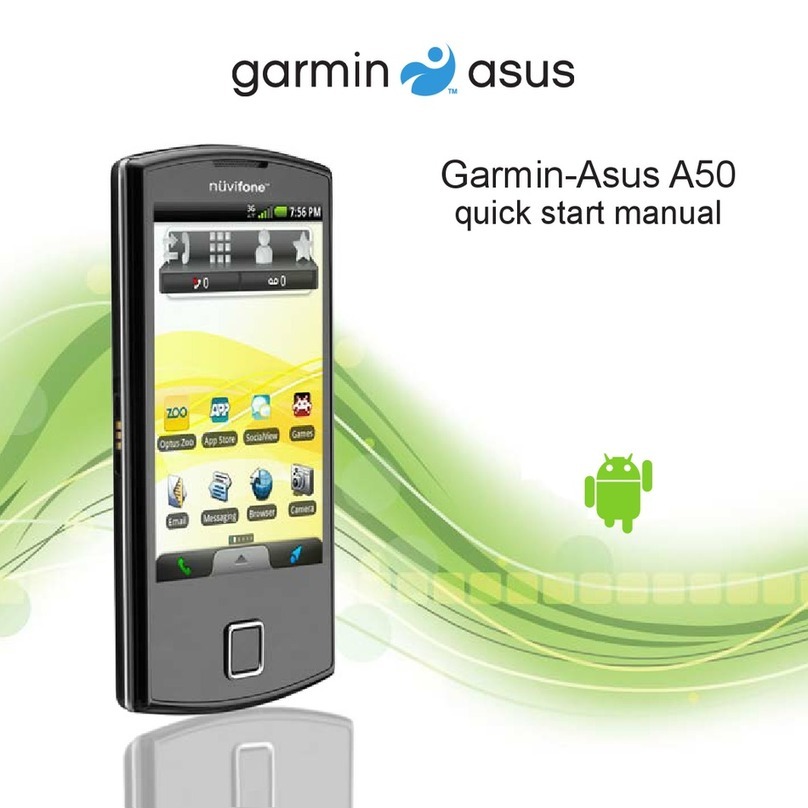 Garmin Asus A50 Quick start manual