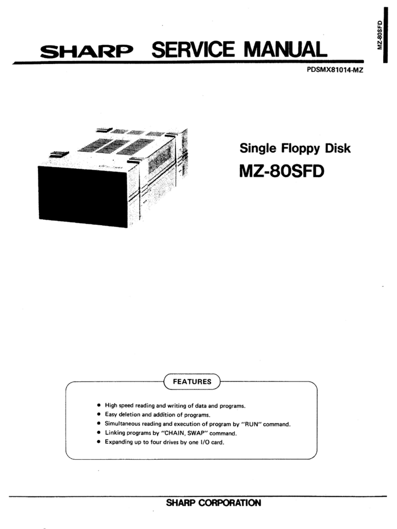 Sharp MZ-80SFD User manual