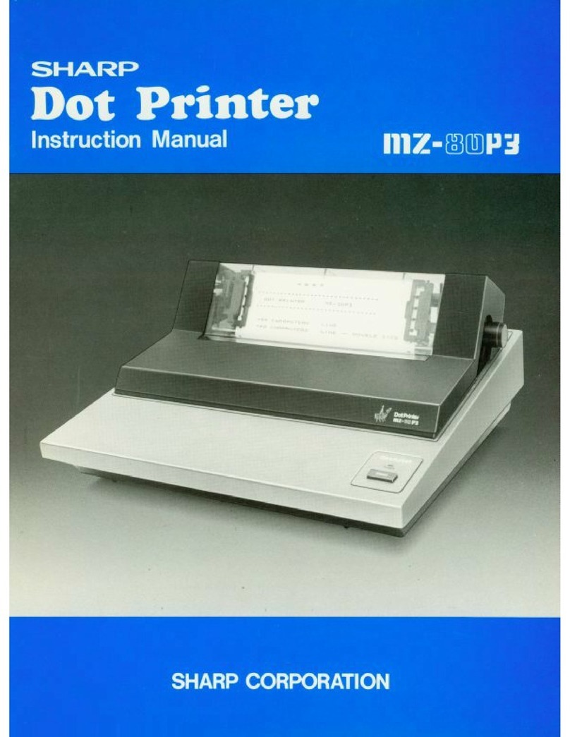 Sharp MZ-80P3 User manual
