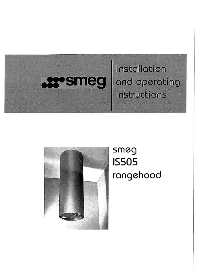 Smeg IS505 Installation and operating instructions