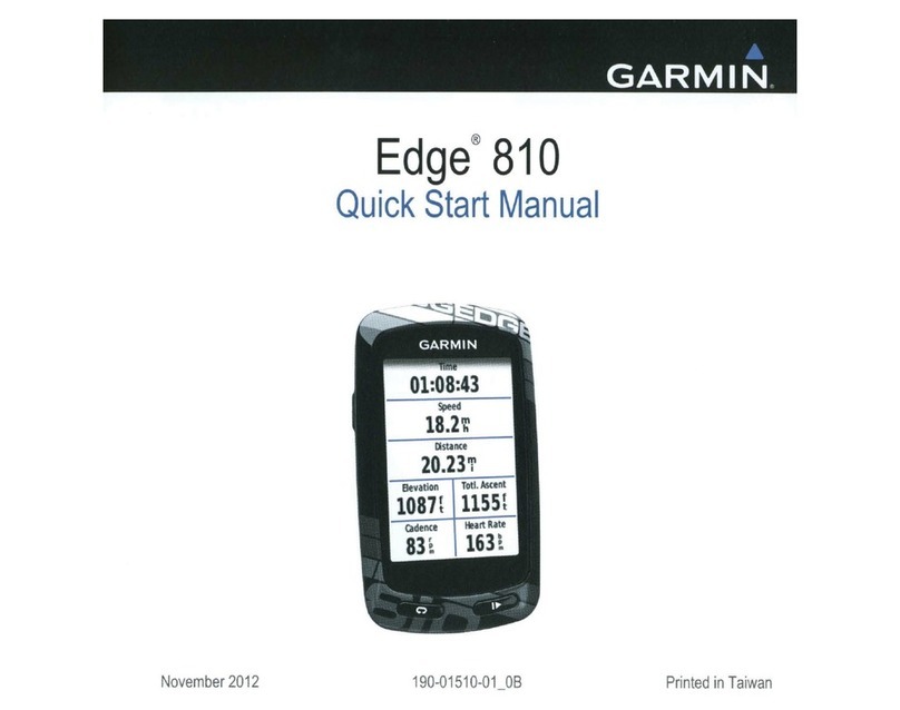 Garmin Edge 810 Instruction manual