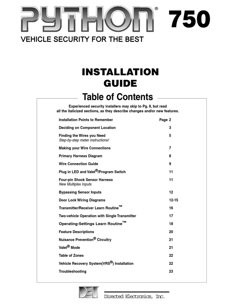 Python 750 User manual