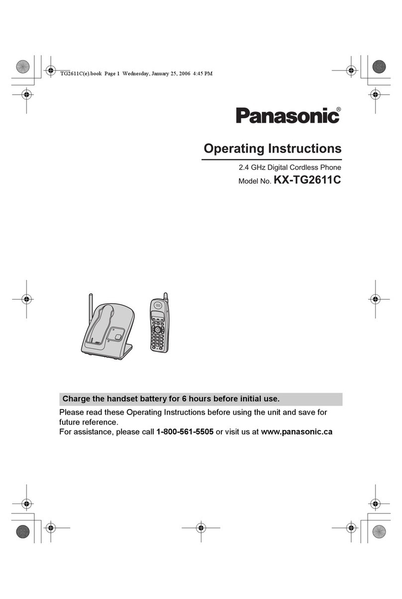 Panasonic KX-TG2611C operating instructions