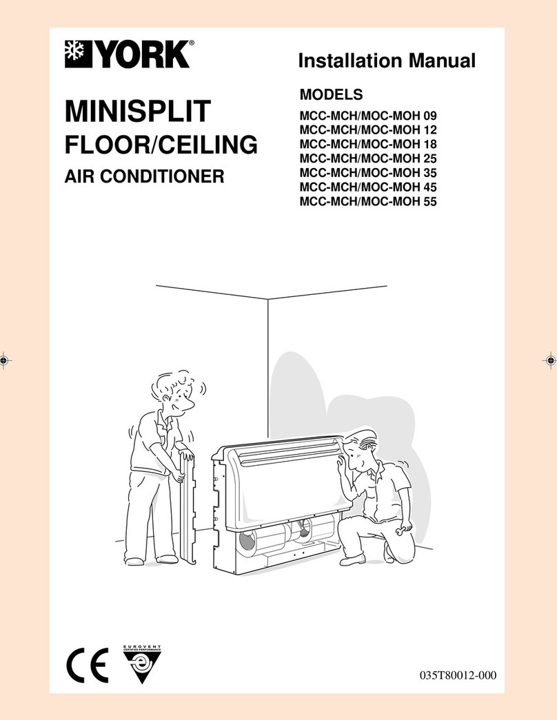 York MCC-MCH 09 User manual York MCC-MCH 09 User manual
