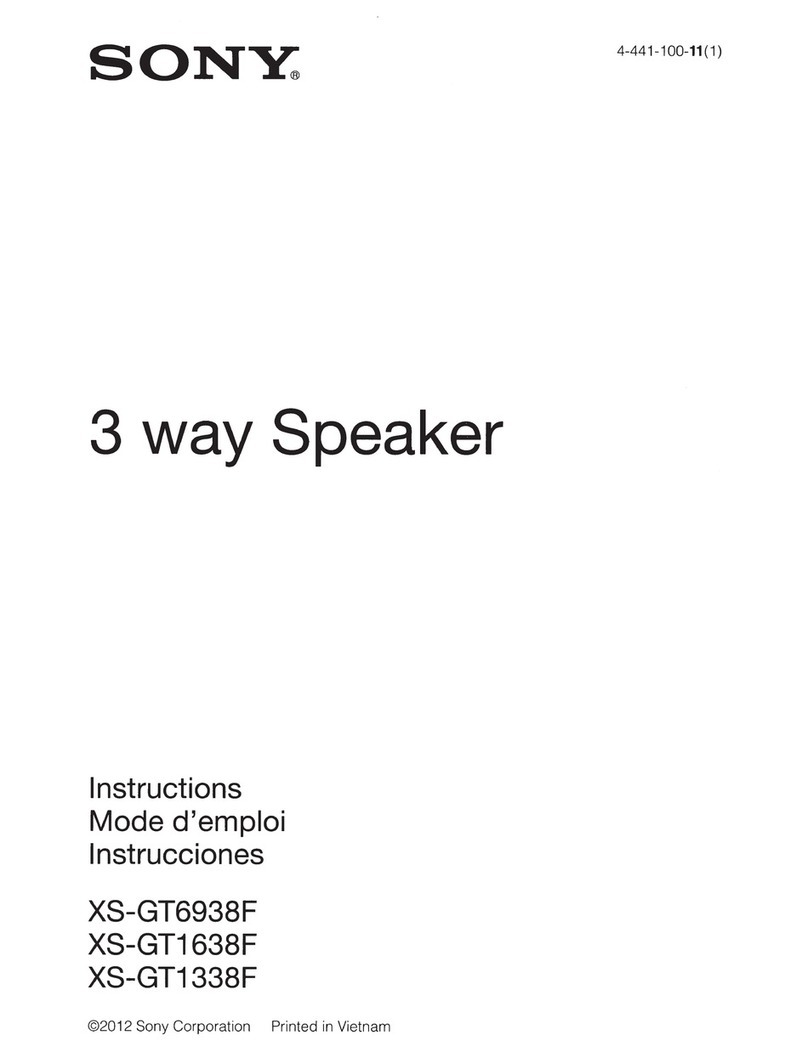 Sony XS-GT6938F instruction manual