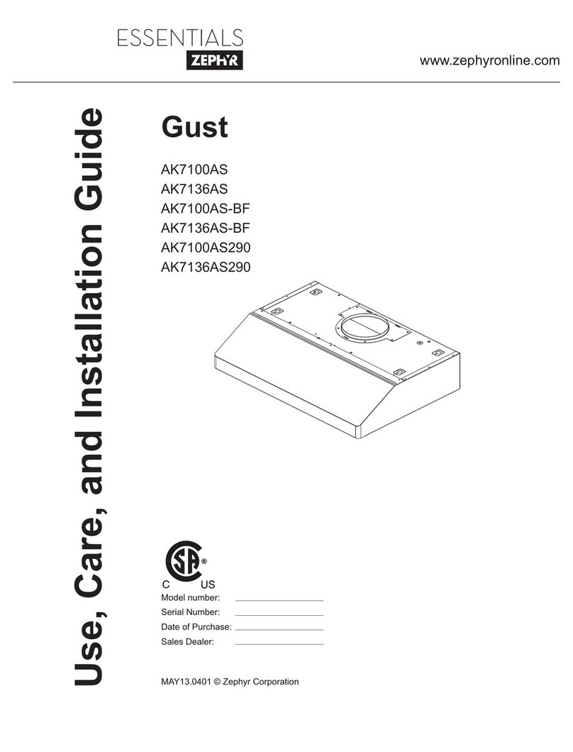Zephyr Gust AK7100AS Installation guide