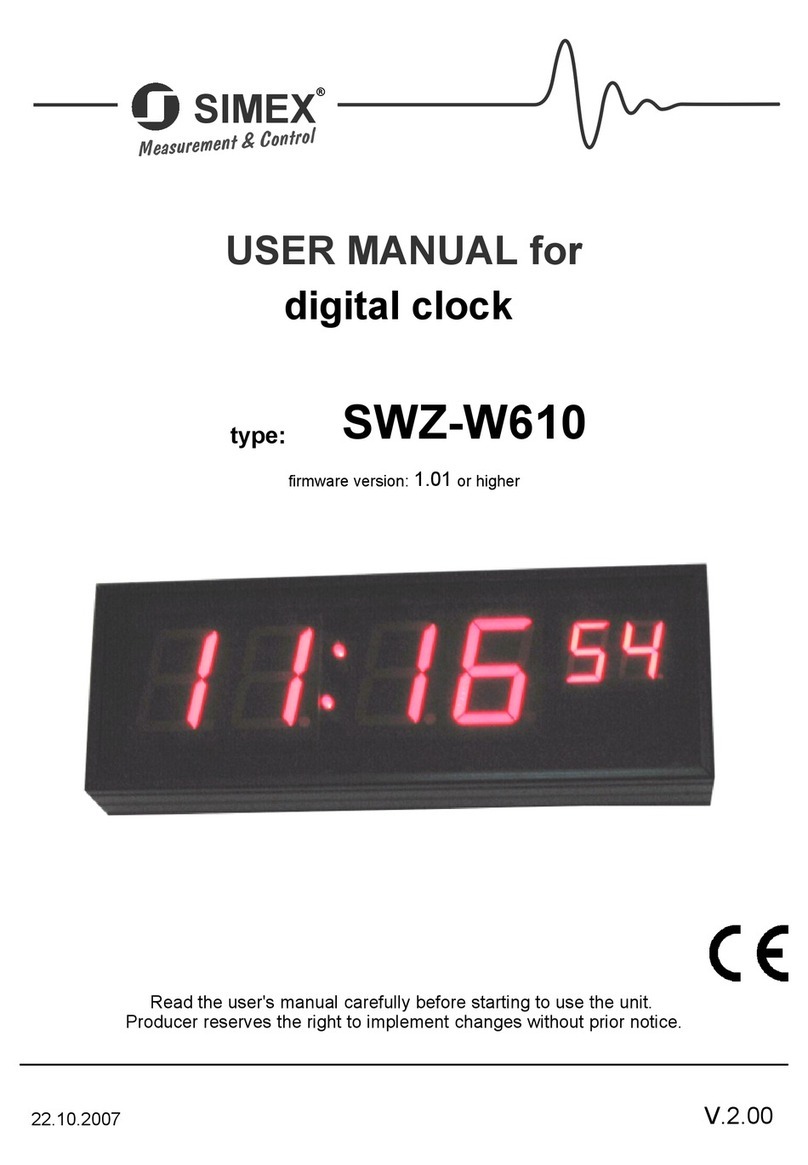 Simex SWZ-W610 User manual