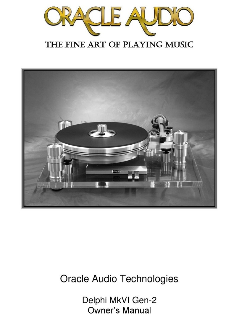 Oracle Audio Delphi MkVI Gen-2 owner's manual