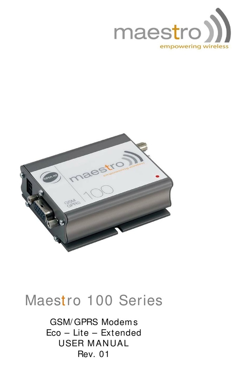 Maestro 100 user manual