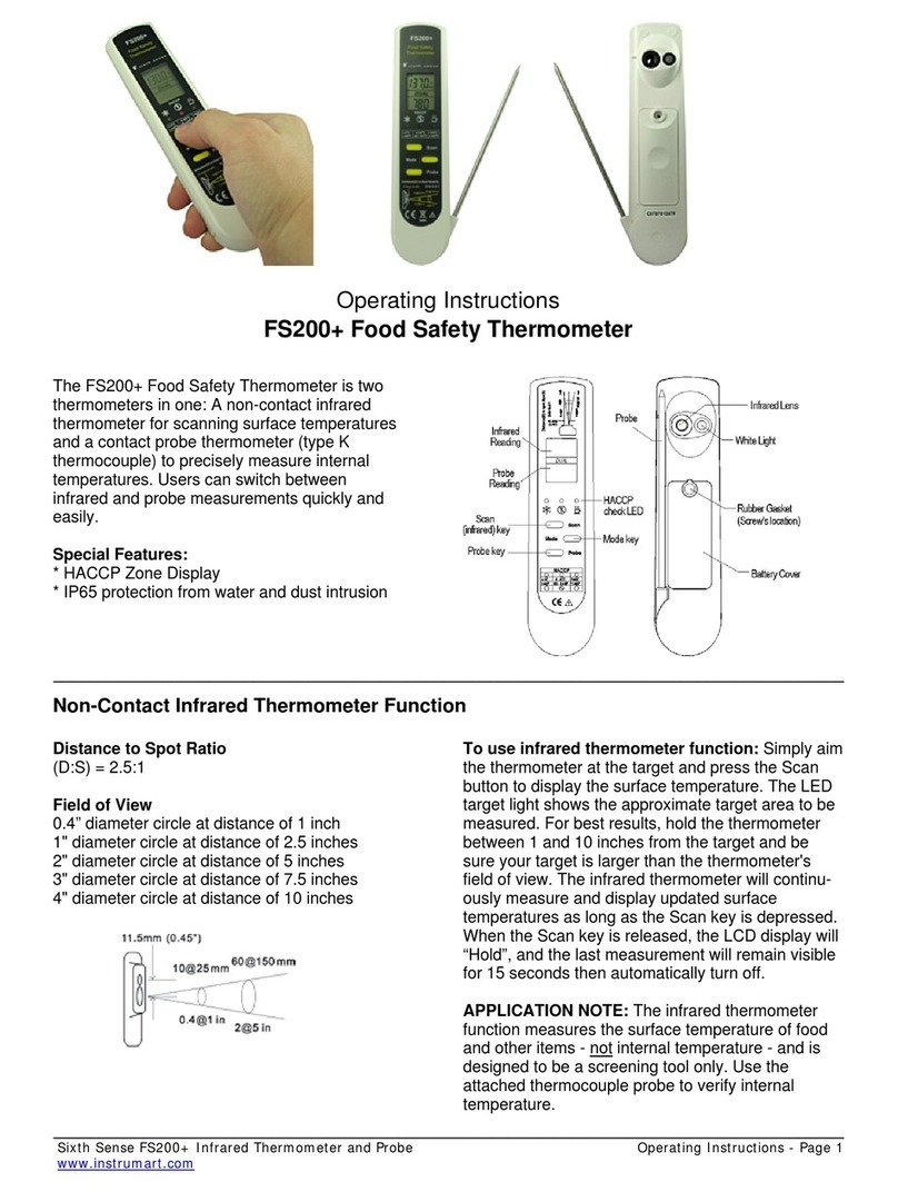 Sixth Sense FS200+ operating instructions