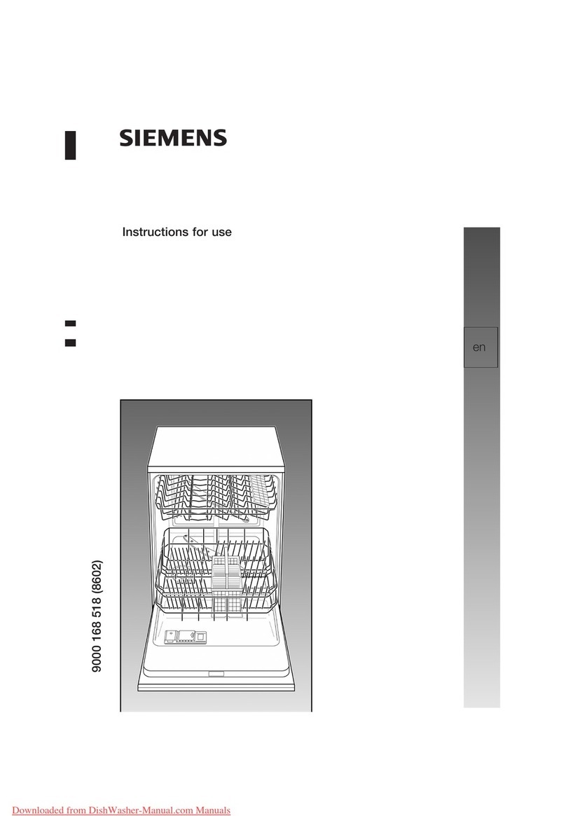 Siemens SE 65M352 Instructions for use end installation