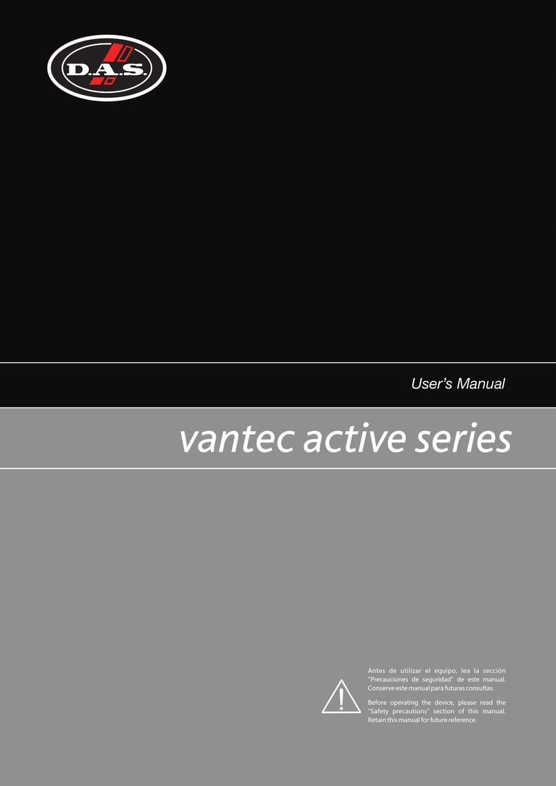 DAS VANTEC ACTIVE series User manual